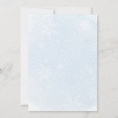 Blue Bows Christmas Over Or Under Baby Shower Game 招待状 (裏面)