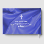Blue Boy Baby Baptism Christening Guest Book ゲストブック (裏面)