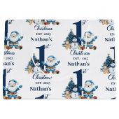 Blue Boy First Christmas  ラージペーパーバッグ (正面)