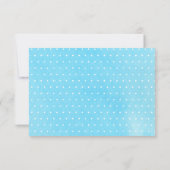 Blue Boy Photo Baptism First Birthday サンキューカード (裏面)