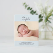 Blue Boysステートメント名フォトベビー発表 ポストカード (スタンド正面)