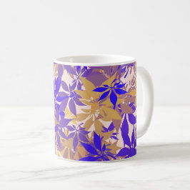 Blue, Bronze and Purple Chestnut Leaves コーヒーマグカップ