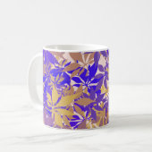 Blue, Bronze and Purple Chestnut Leaves コーヒーマグカップ (正面左)