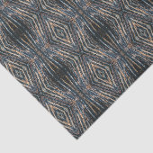 Blue & Brown Wood Beams Photo Perspective Pattern 薄葉紙 (詳細)