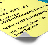 Blue Brushstrokes, Art Dealer, 広告 Gallery's ポスター (角)