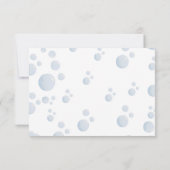 Blue Bubble Bath Animal Baby Shower サンキューカード (裏面)
