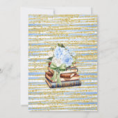 Blue Bubbles & Books Before I do Bridal Shower 招待状 (裏面)