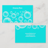 Blue Bubbles、Companyの会社名 名刺 (正面/裏面)