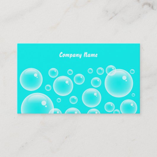 Blue Bubbles、Companyの会社名 名刺 (正面)