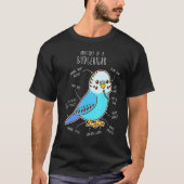 Blue Budgie Anatomy Classic Tシャツ (正面)