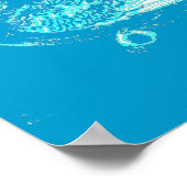 Blue Budgie Poster ポスター (角)