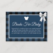 Blue Buffalo Plaid Bear Books for Baby Card エンクロージャーカード (正面)