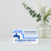 Blue Building Frame Leaking Faucet 名刺 (スタンド正面)