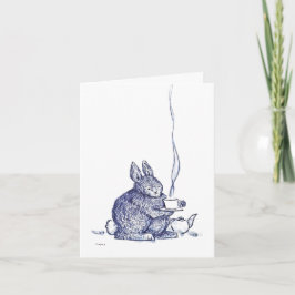 Blue Bunny Get Well card カード