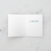 Blue Bunny Get Well card カード (内部)