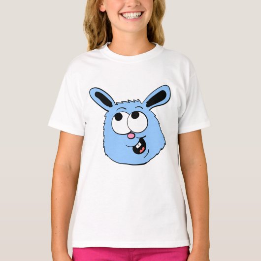 Blue Bunny Head Tシャツ (正面)