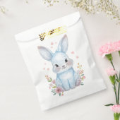 Blue Bunny Party Theme, Forest Animal Baby Shower フェイバーバッグ (封をした状態)