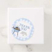 Blue Burger BBQ Baby Shower フェイバータグ (インサイチュ)