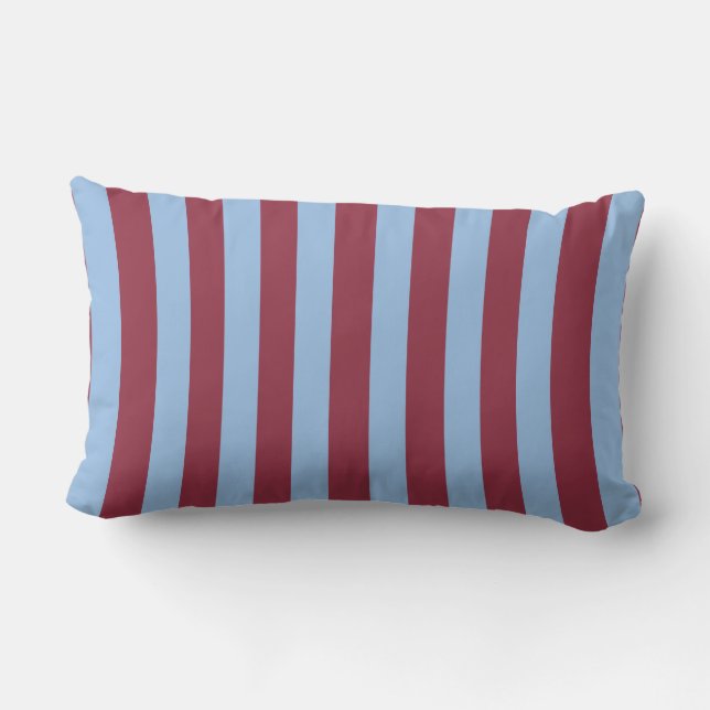 Blue & Burgundy Striped  アウトドアクッション (裏面)