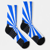 Blue Burst Energy Pattern Socks ソックス (右)