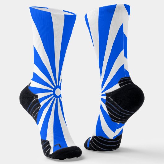 Blue Burst Energy Pattern Socks ソックス (傾斜あり)
