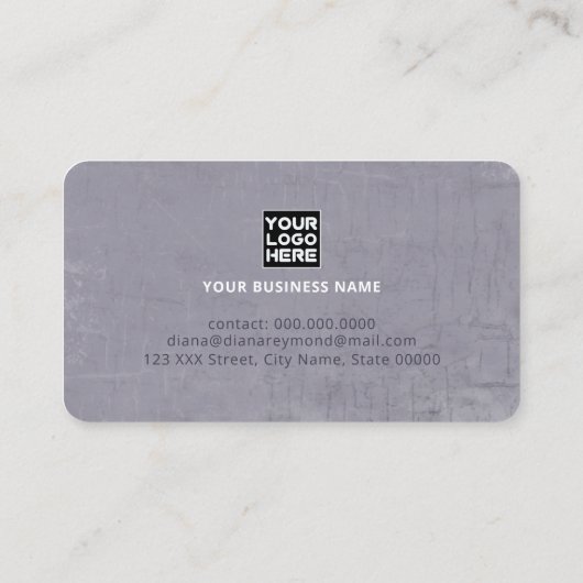 Blue Business Cards with World Map and Planes 名刺 (裏面)