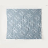 Blue Business Logo Pattern Trade Show Backdrop タペストリー (正面(横))