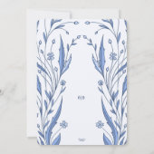 Blue Buttercup Rehearsal Dinner 招待状 (裏面)