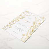 Blue Buttercup Wedding 箔招待状 (回転した状態)