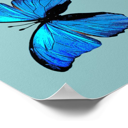 Blue butterflies ポスター (角)