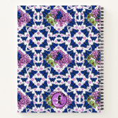 Blue Butterflies Purple Lilacs Ladybugs Journal ノートブック (裏面)