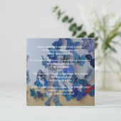 Blue Butterflies Wedding Invitation 招待状 (スタンド正面)