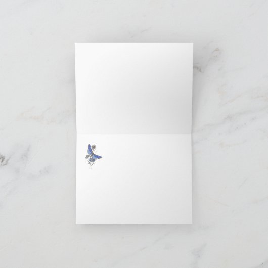 Blue Butterfly サンキューカード (内部)