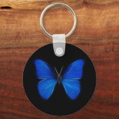 Blue Butterfly Flying Insect キーホルダー (正面)