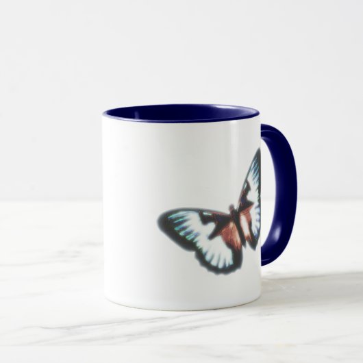 Blue Butterfly Mug マグカップ (正面右)