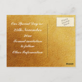 Blue Butterfly on Daffodil日付を保存 ポストカード (裏面)