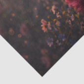 Blue Butterfly Over Peonies Spring Garden Floral  薄葉紙 (詳細)