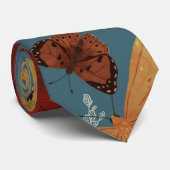 blue Butterfly seamless pattern ネクタイ (ロール)