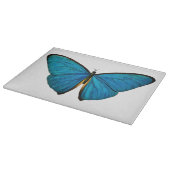 Blue Butterfly Vintage Art Glass Cutting Board カッティングボード (角)