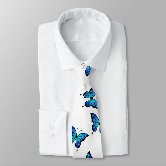 Blue Butterflys by storeman. ネクタイ (タイ)