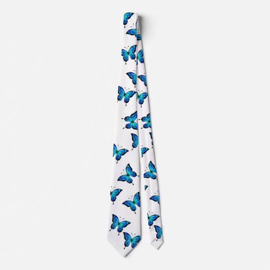 Blue Butterflys by storeman. ネクタイ (正面)