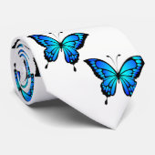 Blue Butterflys by storeman. ネクタイ (ロール)