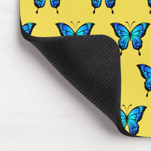Blue Butterflys by storeman. マウスパッド (コーナー)