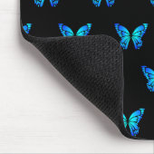 Blue Butterflys by storeman. マウスパッド (コーナー)