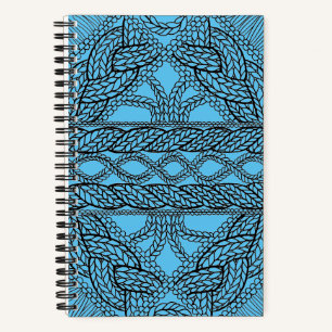 BLUE CABLE KNIT 5.5x8.5 スパイラルノート ノートブック