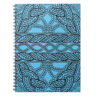 BLUE CABLE KNIT 6.5x8.75 スパイラルノート ノートブック