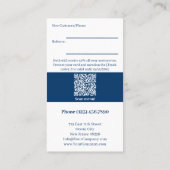 Blue Café Custom Image Thank You 紹介カード (裏面)