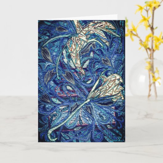 Blue cake カード (黄色い花)