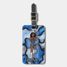 Blue Camo Dancer #1 Luggage Tag ラゲッジタグ