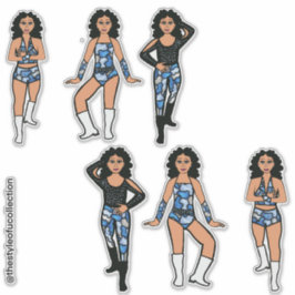 Blue Camo Dancer #2 Sticker シール